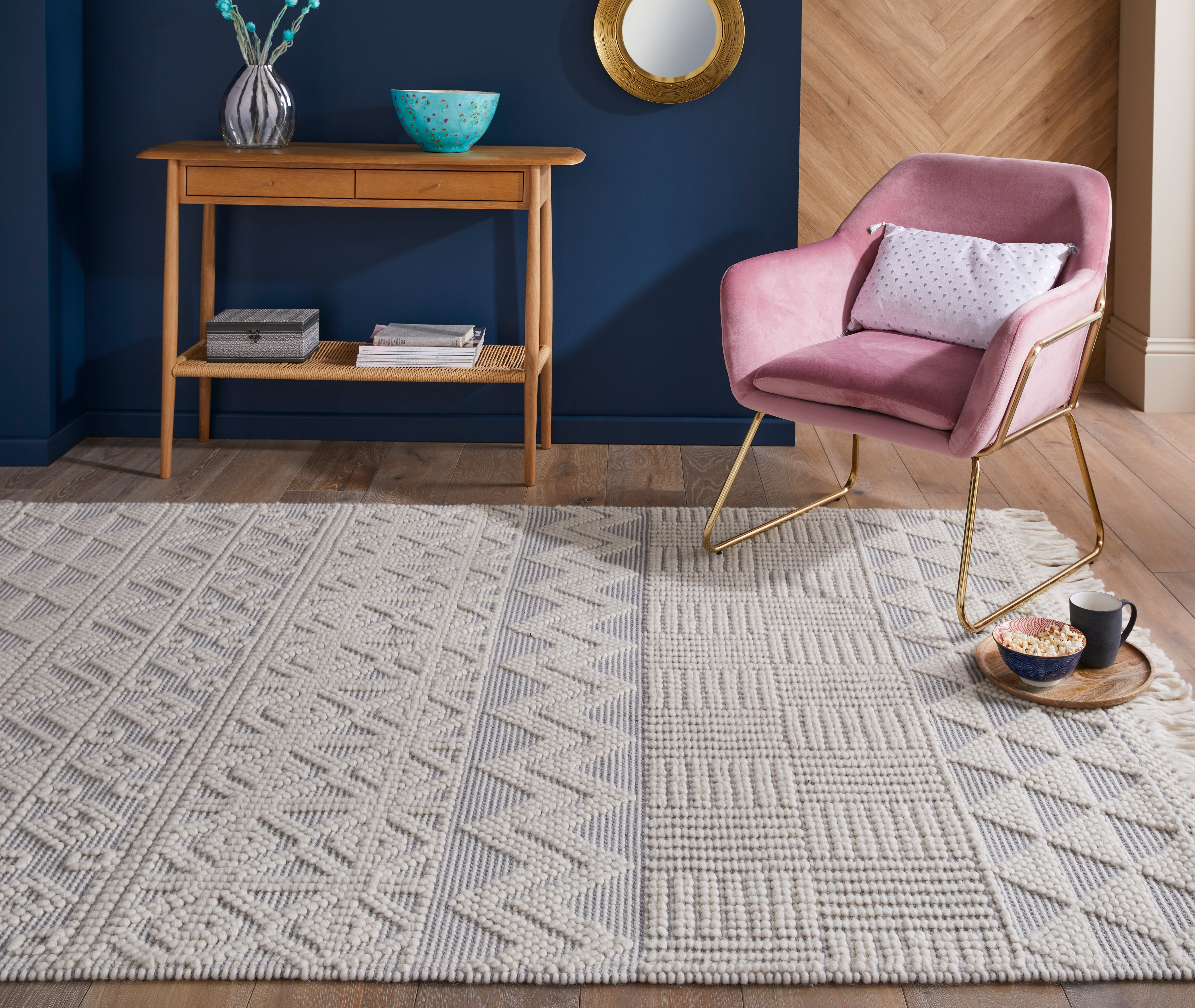 Concept Looms Anya ANYA01 Ivory Slate Rug